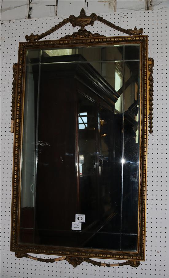 Edwardian gilt framed wall mirror